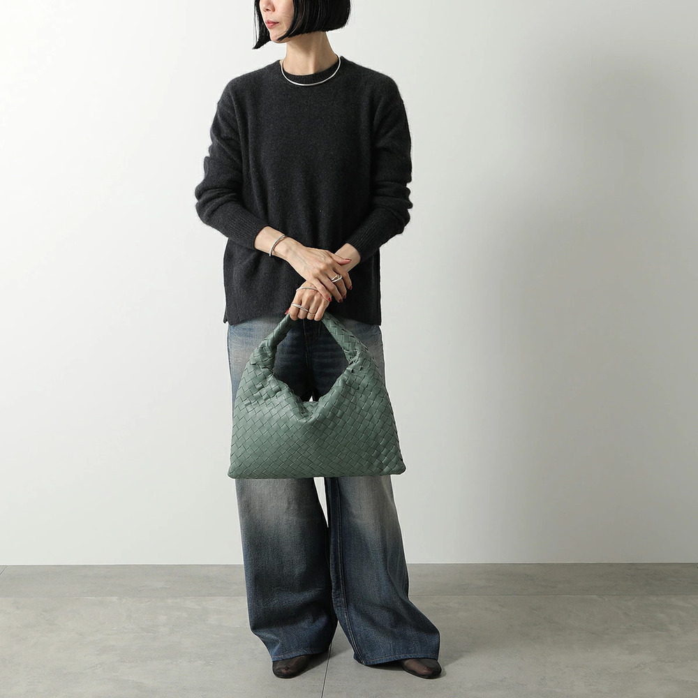 BOTTEGA VENETA Tote Bag HOP Intrecciato Leather Handbag